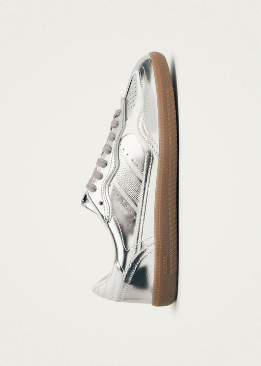 Tb.490 Rife Shimmer Silver Cream Leather Sneakers-image