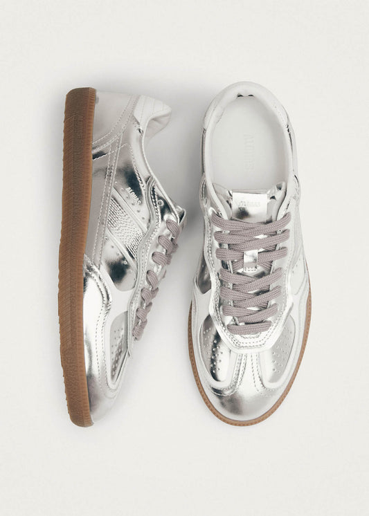 Tb.490 Rife Shimmer Silver Cream Leather Sneakers-image