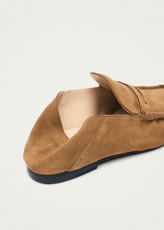 Aven Mule Suede Tan Leather Loafers-image