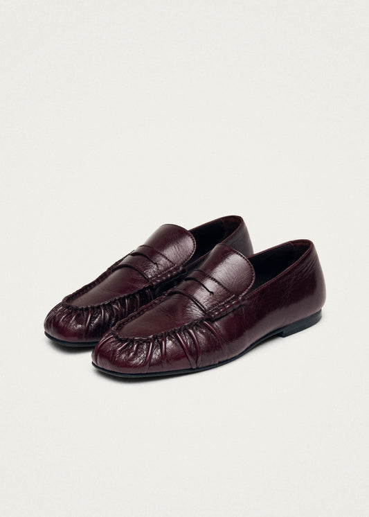 Aven Rift Burgundy Leather Loafers-image