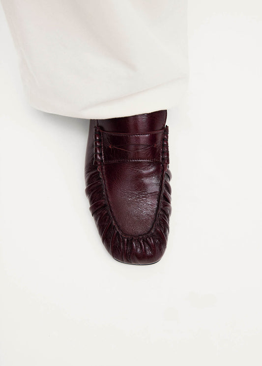 Aven Rift Burgundy Leather Loafers-image