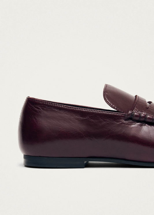 Aven Rift Burgundy Leather Loafers-image