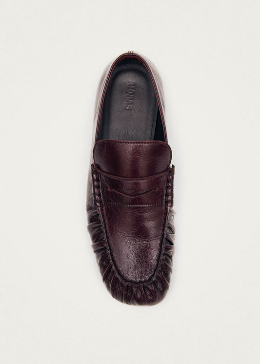 Aven Rift Burgundy Leather Loafers-image