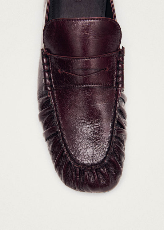 Aven Rift Burgundy Leather Loafers-image
