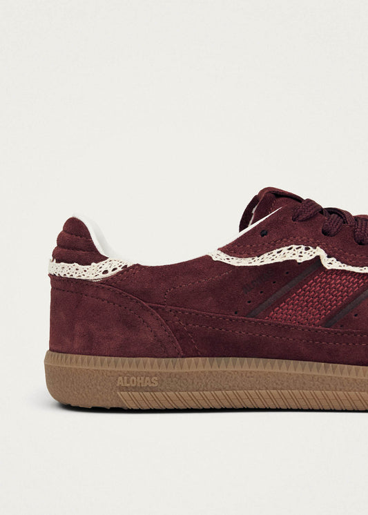 Tb.490 Crochet Burgundy Leather Sneakers-image