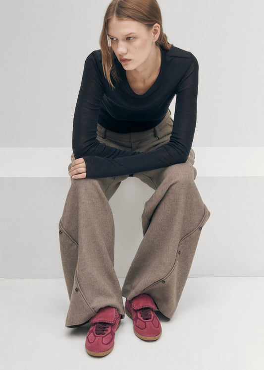 Tb.490 Club Suede Raspberry Leather Sneakers-image