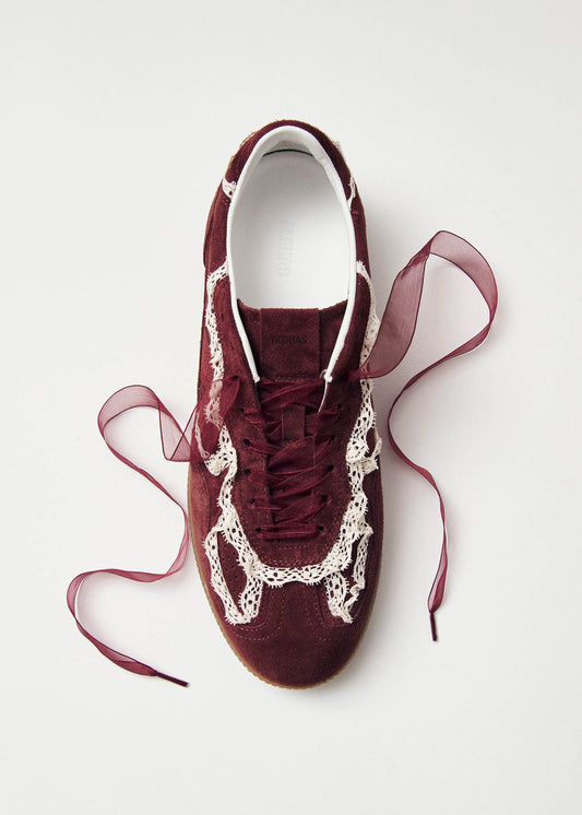 Tb.490 Crochet Burgundy Leather Sneakers-image