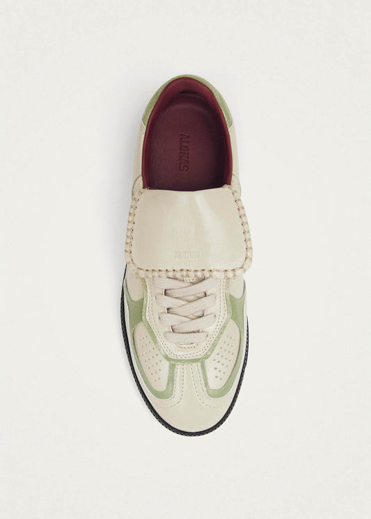 Tb.490 Club Patent Cream Leather Sneakers-image