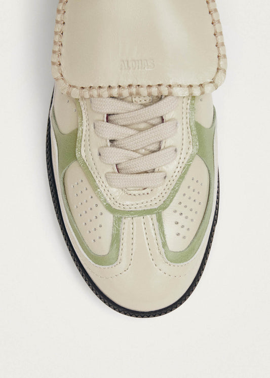 Tb.490 Club Patent Cream Leather Sneakers-image