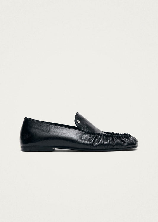 Gabe Rift Black Leather Loafers-image