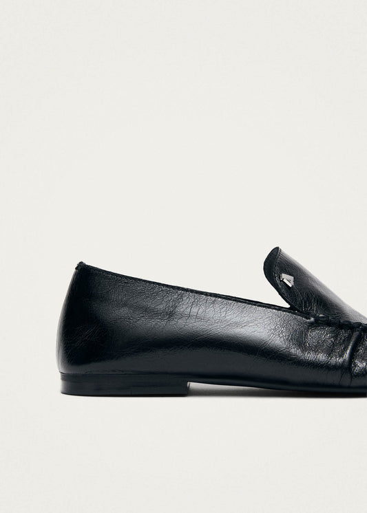 Gabe Rift Black Leather Loafers-image