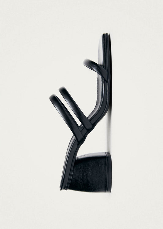 Indiana Rift Black Leather Sandals-image
