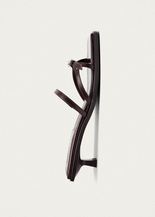 Liko Rift Dark Brown Leather Sandals-image