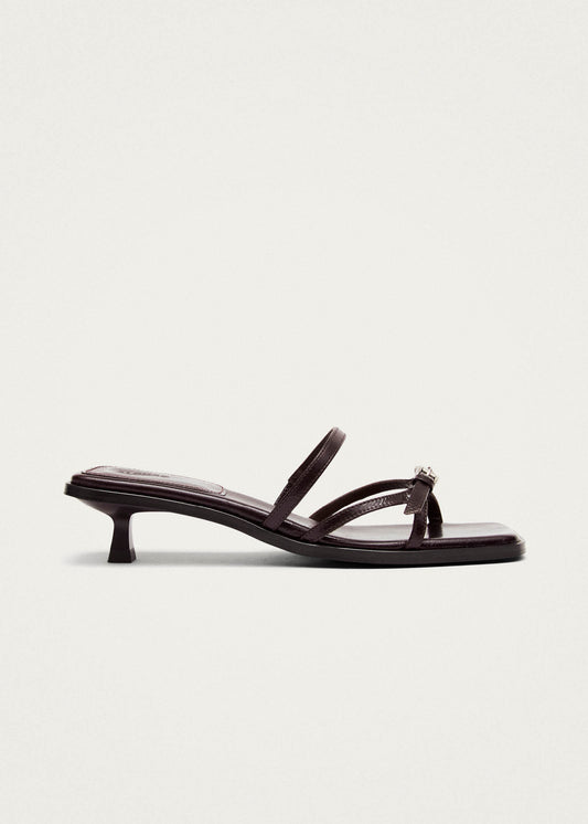 Liko Rift Dark Brown Leather Sandals-image