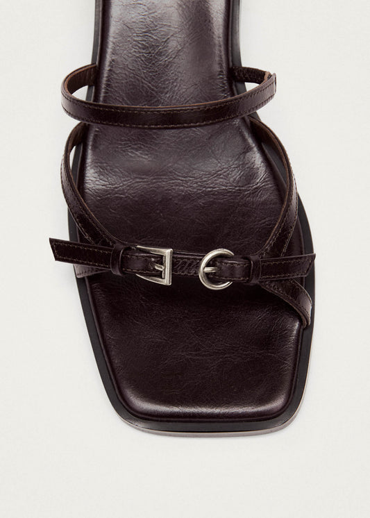 Liko Rift Dark Brown Leather Sandals-image