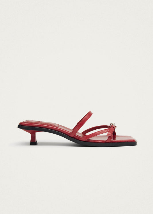 Liko Rift Red Leather Sandals-image