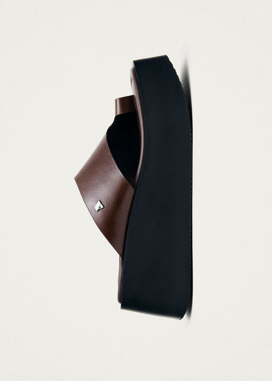 Nova Rift Brown Leather Sandals-image