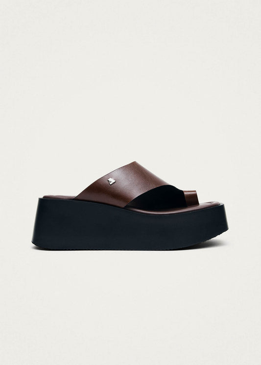 Nova Rift Brown Leather Sandals-image