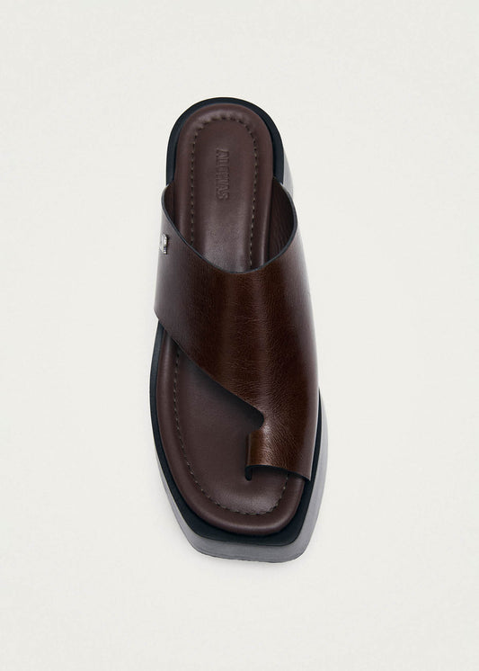 Nova Rift Brown Leather Sandals-image