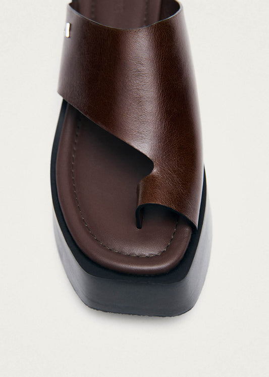 Nova Rift Brown Leather Sandals-image