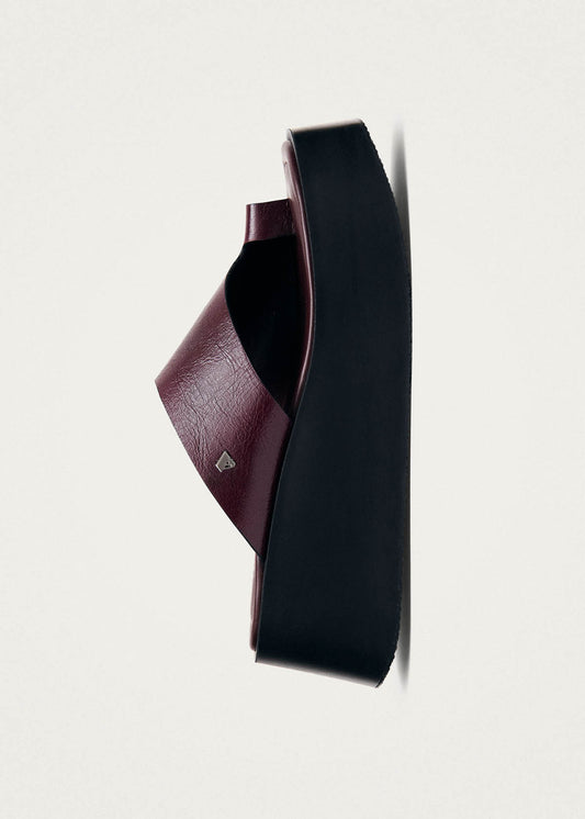 Nova Rift Burgundy Leather Sandals-image