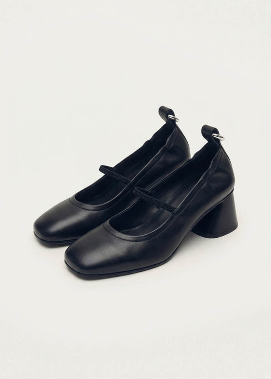 Rhiane Black Leather Pumps-image