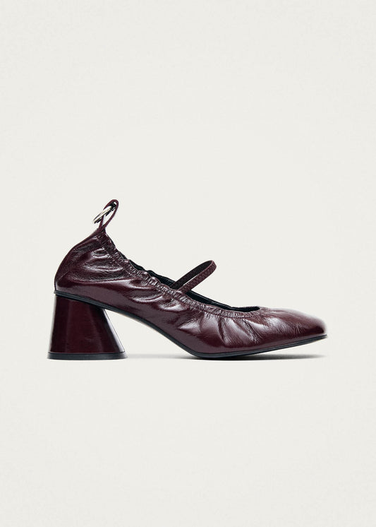 Rhiane Patent Burgundy Leather Pumps-image