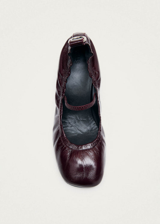 Rhiane Patent Burgundy Leather Pumps-image