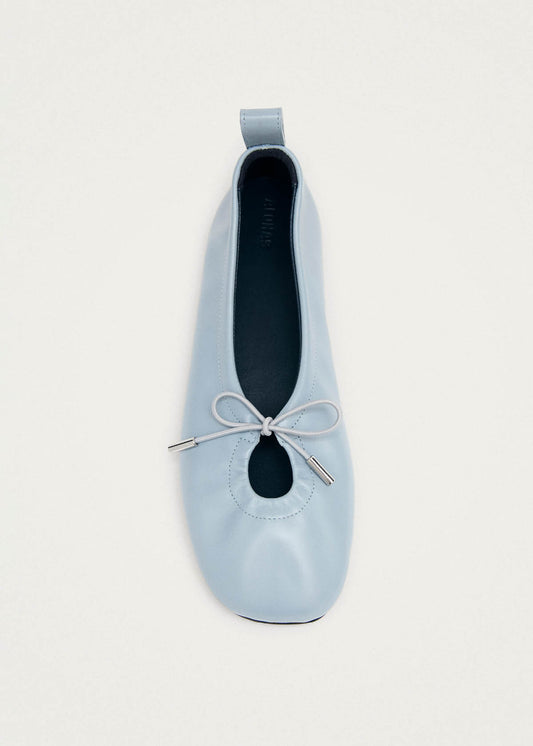 Rosalind Blue Leather Ballet Flats-image