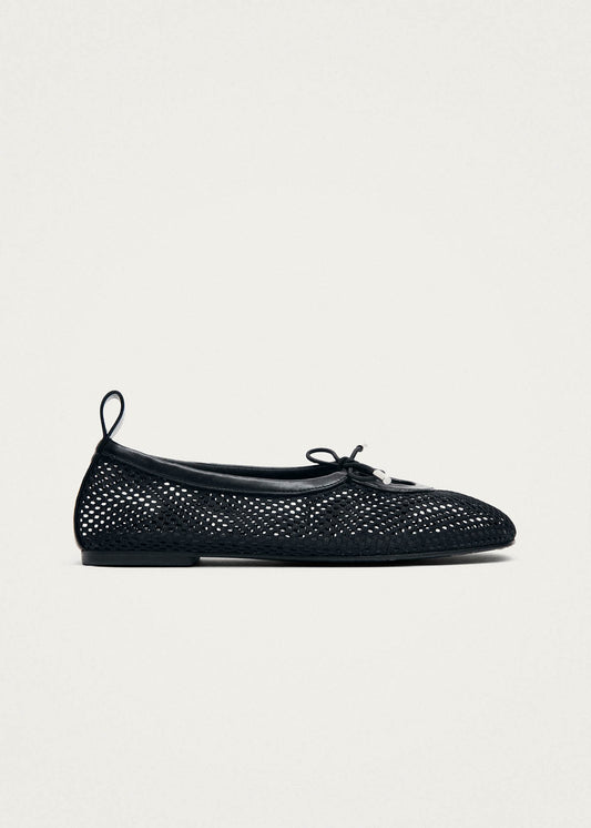 Rosalind Mesh Black Ballet Flats-image