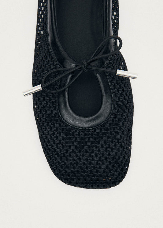 Rosalind Mesh Black Ballet Flats-image