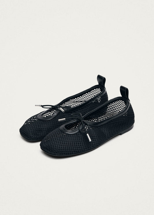 Rosalind Mesh Black Ballet Flats-image