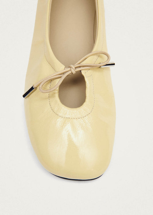 Rosalind Patent Vanilla Leather Ballet Flats-image