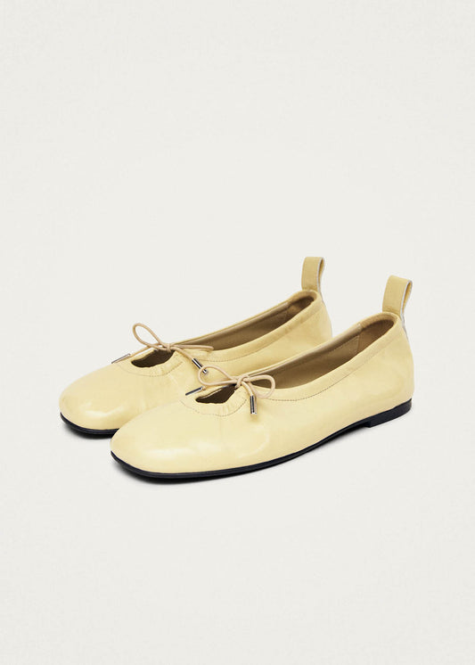 Rosalind Patent Vanilla Leather Ballet Flats-image