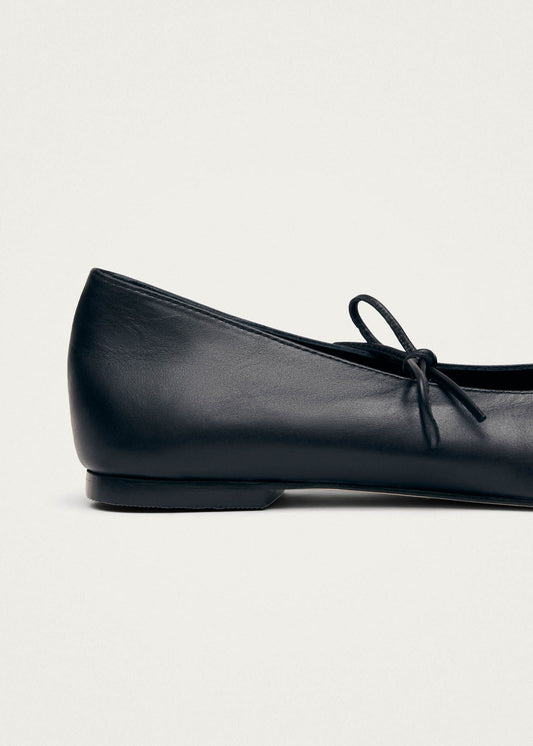 Sway Black Leather Ballet Flats-image