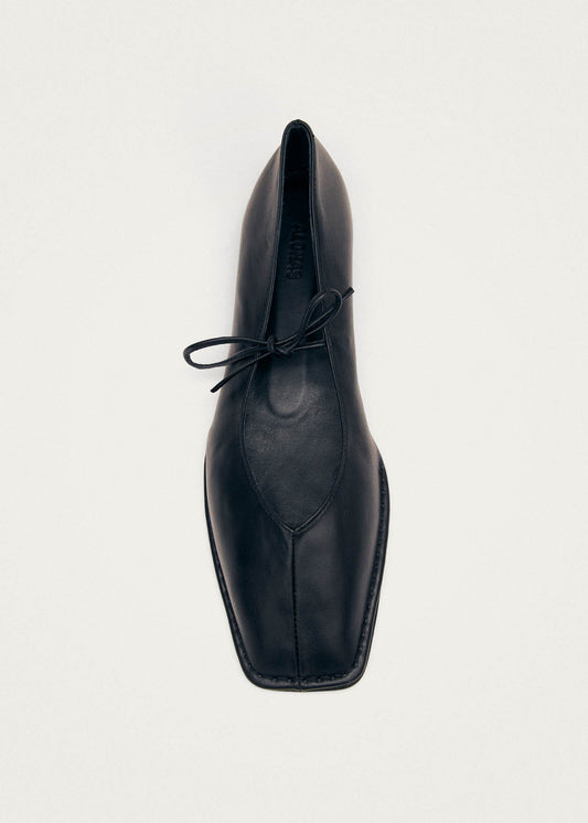 Sway Black Leather Ballet Flats-image