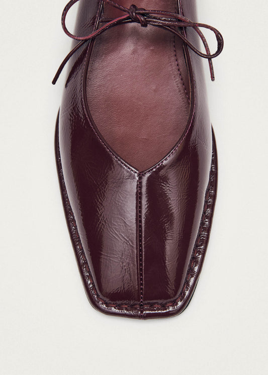 Sway Burgundy Leather Ballet Flats-image