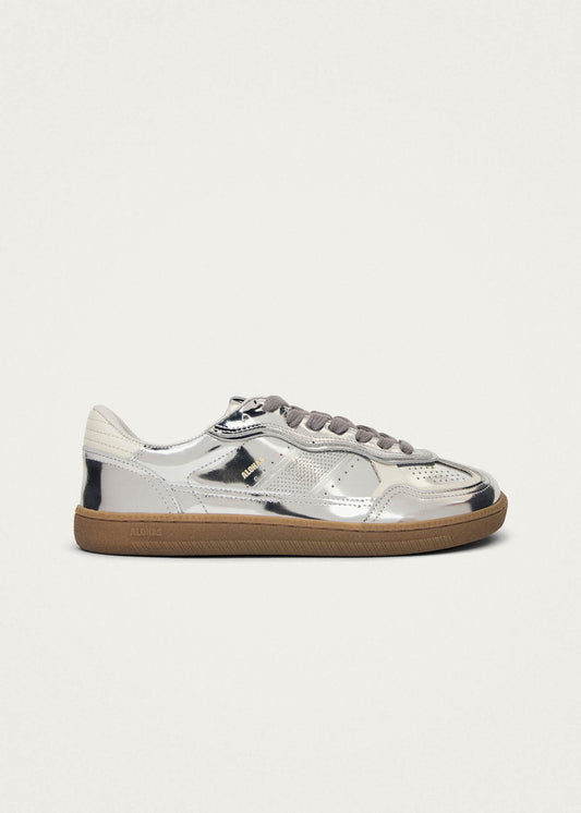 Tb.00 Barefoot Rife Shimmer Silver Cream Leather Sneakers-image