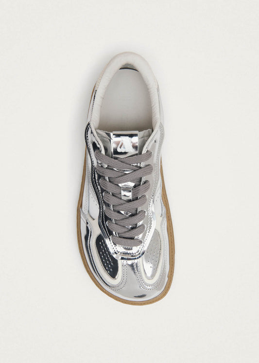 Tb.00 Barefoot Rife Shimmer Silver Cream Leather Sneakers-image