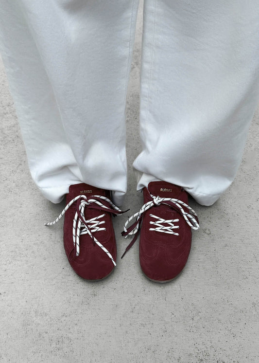 Tb.24 Suede Burgundy Leather Sneakers-image
