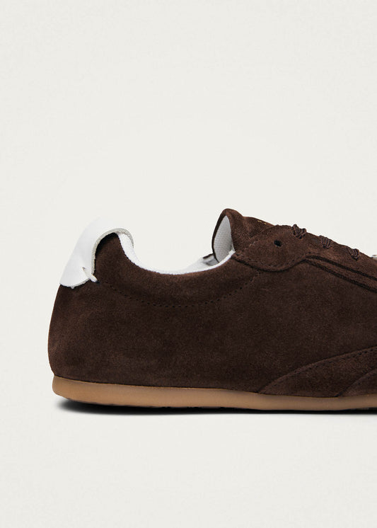 Tb.24 Suede Chocolate Brown Leather Sneakers-image