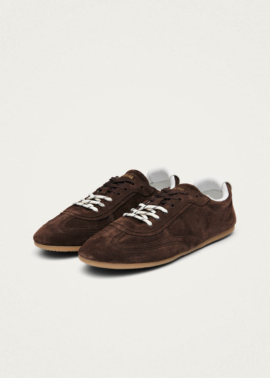 Tb.24 Suede Chocolate Brown Leather Sneakers-image