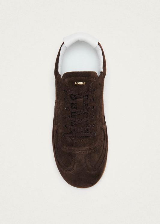 Tb.24 Suede Chocolate Brown Leather Sneakers-image