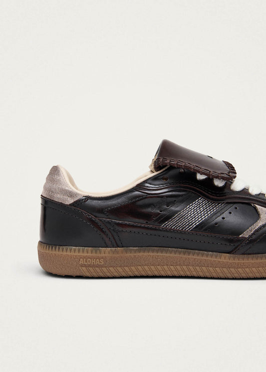 Tb.490 Club Brushed Dark Chocolate Leather Sneakers-image