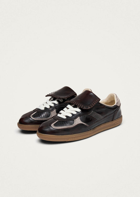Tb.490 Club Brushed Dark Chocolate Leather Sneakers-image