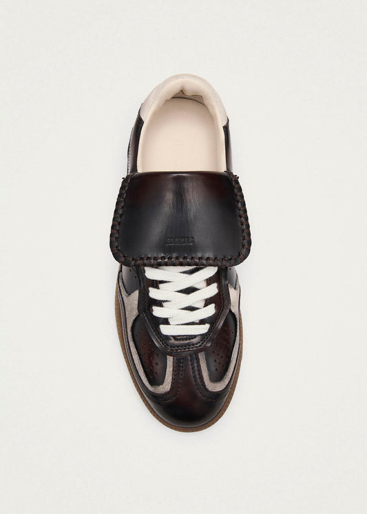 Tb.490 Club Brushed Dark Chocolate Leather Sneakers-image
