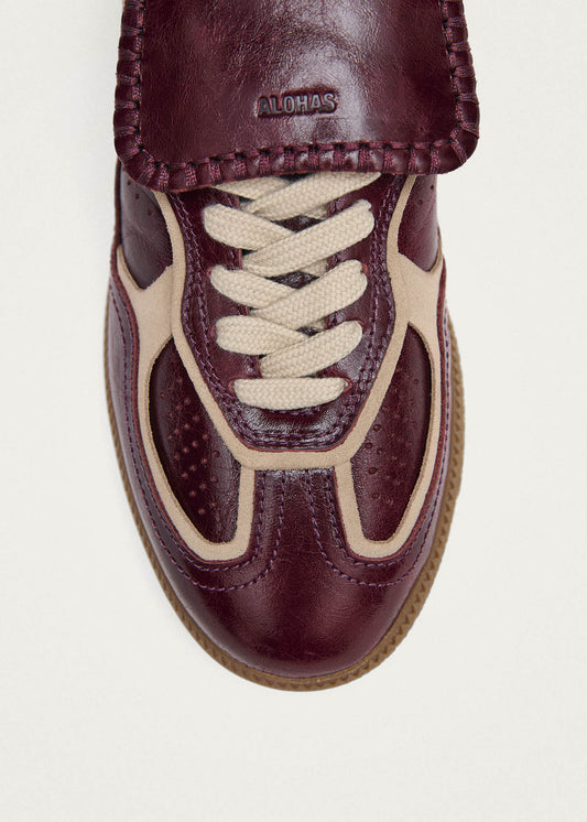 Tb.490 Club Patent Deep Burgundy Leather Sneakers-image