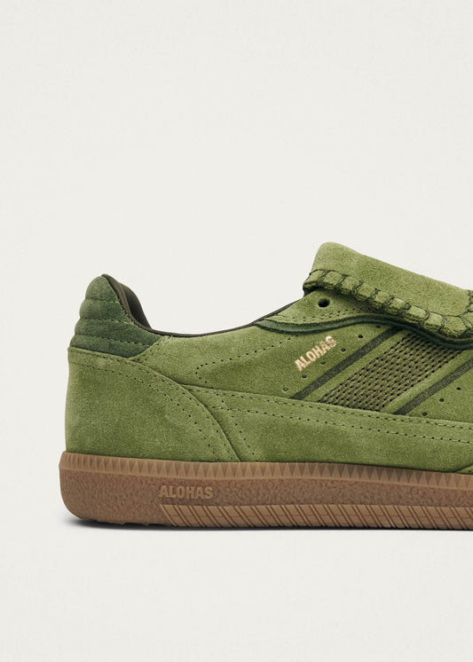 Tb.490 Club Suede Green Leather Sneakers-image