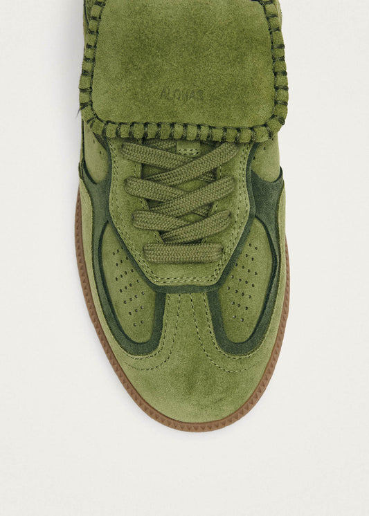 Tb.490 Club Suede Green Leather Sneakers-image