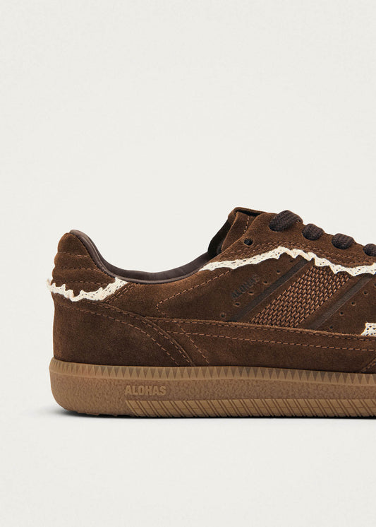 Tb.490 Crochet Chocolate Leather Sneakers-image